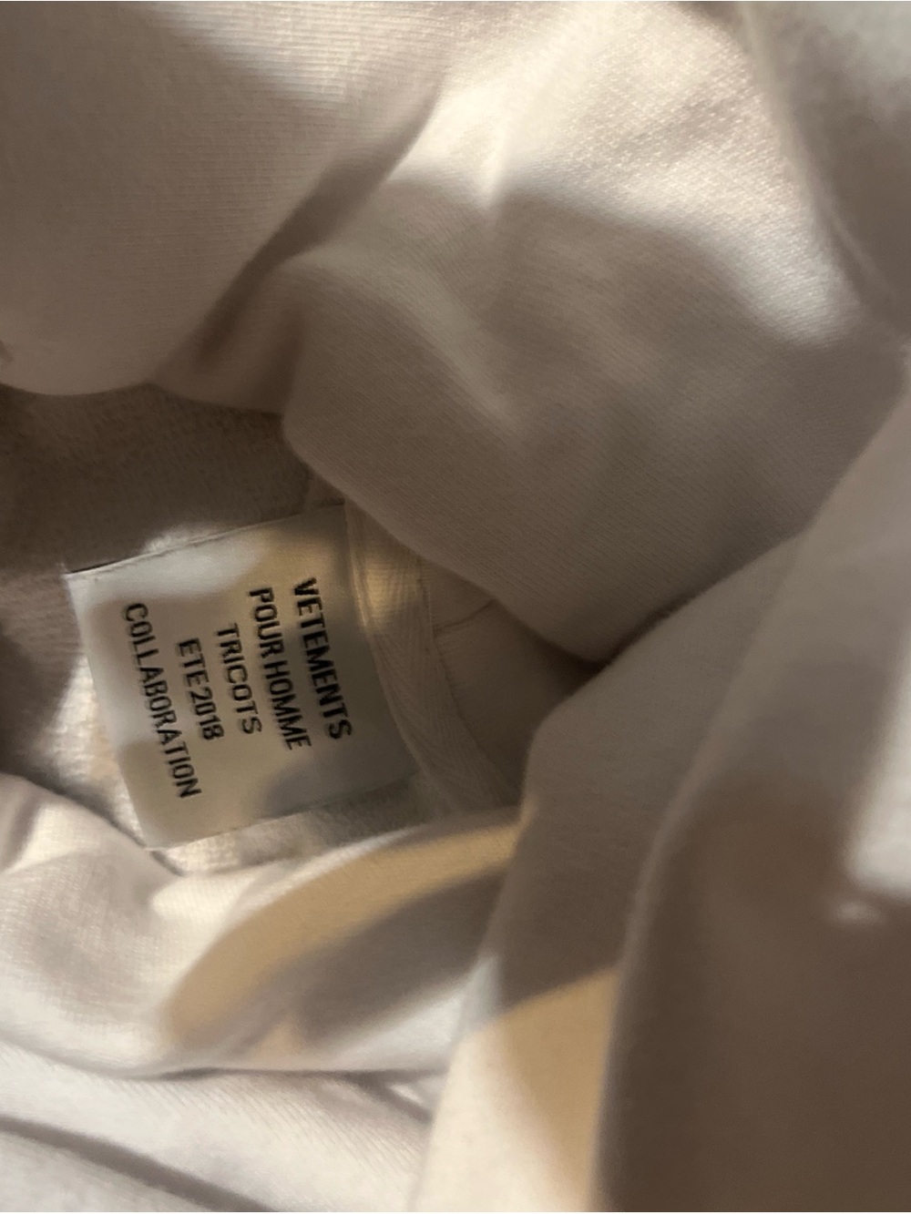 Vetements x Umbro White Hoodie with Blue and Red Logo - Picture 4 of 9